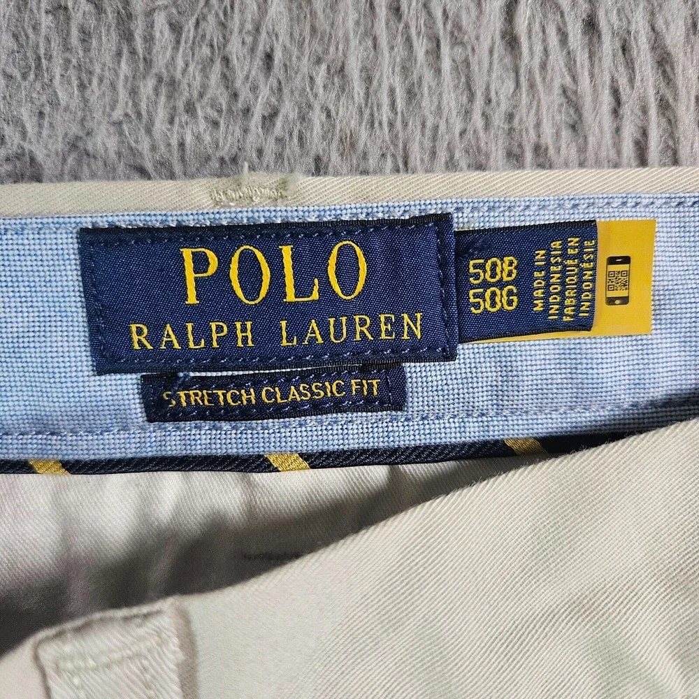 NWT Polo Ralph Lauren Chino Shorts Mens 50B Flat Front Classic Fit 10